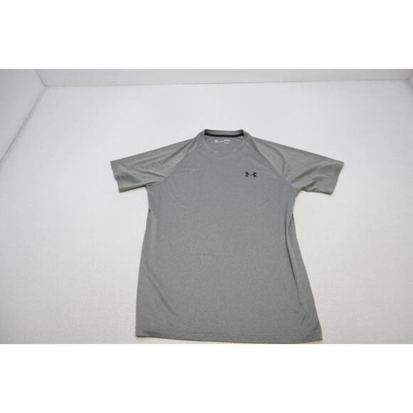 Under Armour Gym Shirt HeatGear Loose Performance Gray Athletic Mens Sz Medium - Picture 5 of 9